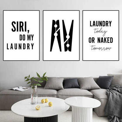 Funny Laundry Quote "Siri, Do My Laundry"