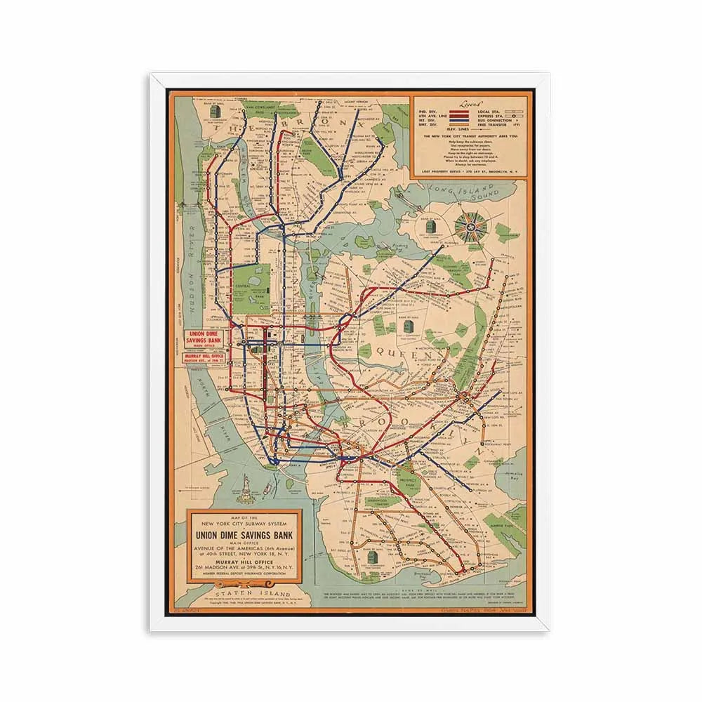 Map "Subway New York City"