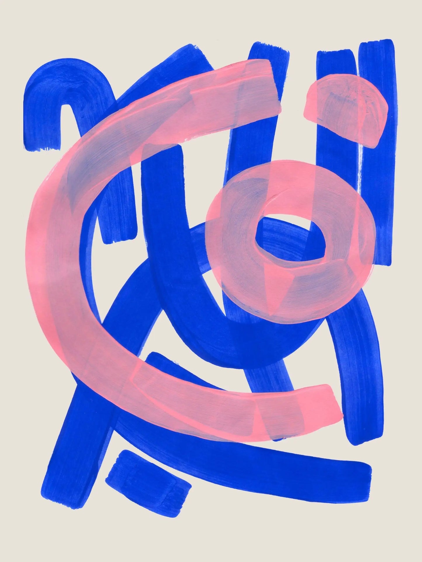 Watercolor "blue Modern"