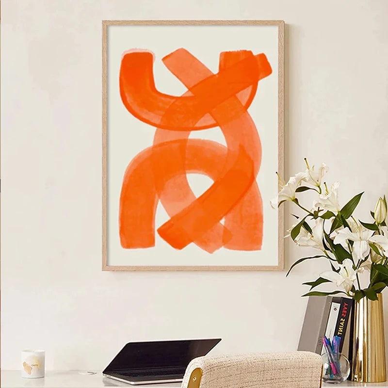 Watercolor "orange Modern"