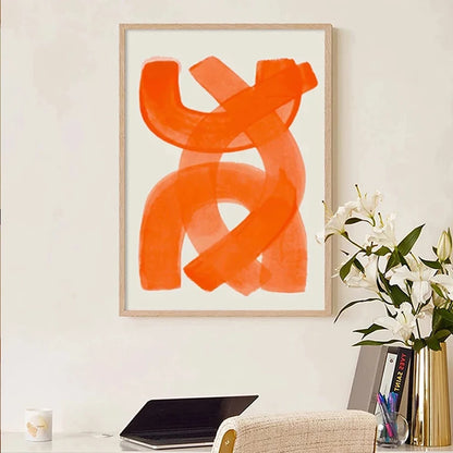 Watercolor "orange Modern"