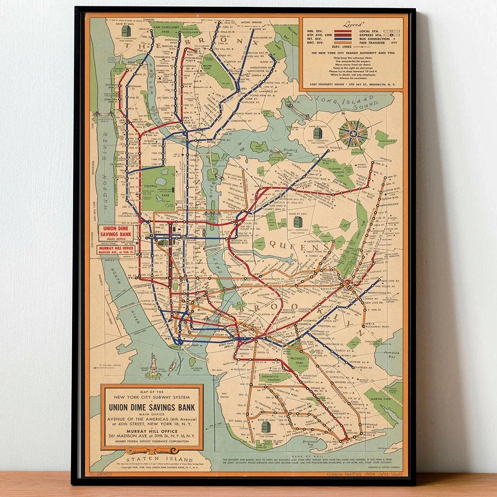 Map "Subway New York City"