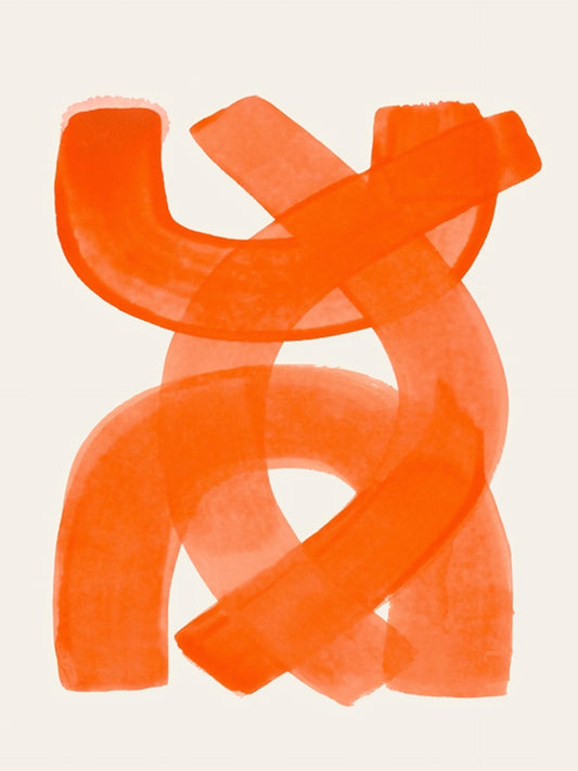 Watercolor "orange Modern"